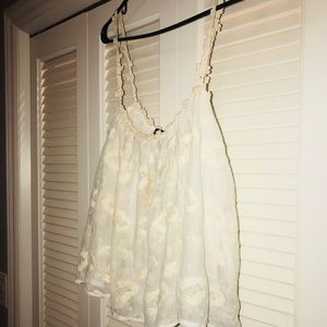 Ruffle crop top tank top